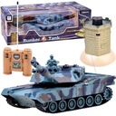 Diaľkovo ovládaný bojový tank + bunker RC0424