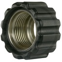 Prevlečná matica 22x1,5 16,4 mm čierna VA M22 x 1