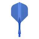 Winmau Fusion Shaft s Fluoro Blue Feather Blue Fluo Short