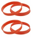 4x STREDOVACIE KRÚŽKY PRE RÁFKY 65,1 x 63,4 mm