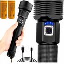MEGA VÝKONNÁ TAKTICKÁ LED BATERKA S USB BATÉRIOU