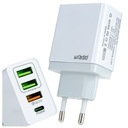 NABÍJAČKA PRE VŠETKY TELEFÓNY 4X USB QC 3.0