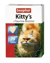 Kitty \ 's Taurine Biotín Vitamíny pre mačku 75 ks