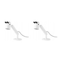 2 ks stolná LED lampa KRUX - biela