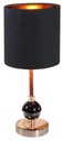 Kancelárska stolná lampa čierna/medená 40W E14