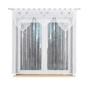 Macrame Curtain Ready Boho 160x160 Jacquard White