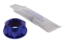 Matica zadnej nápravy 27mm titánovo modrá ZXR 750
