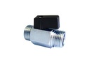 MINI guľový ventil 2x M 1/4'' VYSOKÁ KVALITA