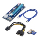 Qoltec Riser PCi-E 1x-16x USB 3.0 SATA/PCI-E 6pin
