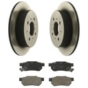 DISK + DESTIČKY ZADNÉ HONDA JAZZ II GD 2002-2008
