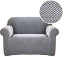 POTAH NA KRESLO, POHOVKU, ELASTICKÝ ŽAKUROVÝ HERRINGBONE PREMIUM 90-140