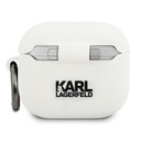 Puzdro pre Apple Airpods 3 Karl Lagerfeld Choupette 3D Case White
