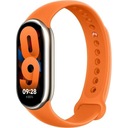 Xiaomi Mi Band 8 béžové smart hodinky + Originálny oranžový gumený remienok