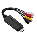 Konvertor HDMI (samec) na AV 3x cinch RCA (samica