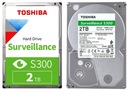 Toshiba S300 2TB Surveillance HDD na monitorovanie