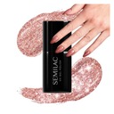 Semilac Sparkling Rose 458 Hybridný lak na nechty 7ml FLASH Glitter Effect