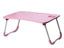 Raňajkový stolík na notebook - ružový