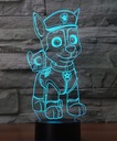 3D LED USB LAMPA PAW PATROL CHASE NA TLABU + BAJKA DIAĽK