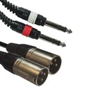 AC-2J6S-2XM/3 2x stereo jack 6,3/2x XLR