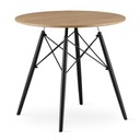 TODI Stôl okrúhly 80 cm - dub