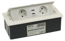 ZAPUSTNÁ ZÁSUVKA SKRYTÁ V DOSKE STOLA USB