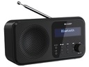 Rádio SHARP DR-P420 FM DAB+ Bluetooth Black