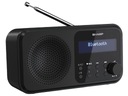 SHARP DR-P420 FM DAB+ Bluetooth rádio Black