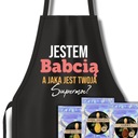 ČIERNA KUCHYŇSKÁ ZÁstera, PERFEKTNÝ DARČEK PRE BABIČKU, KVALITNÉ VZORY