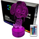 Nočná LED lampa Paw Patrol Skye 3D LAMP