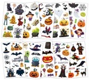 Halloweenske prateľné dočasné tetovanie pre deti farebné 10 listov