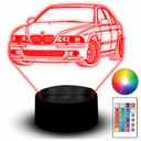 LED NOČNÁ LAMPA BMW E39 COUPE M3 MPOWER AUTO AUTO 3D NÁZOV PRE FANOUŠKA
