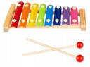 Náučné farebné drevené cimbaly pre deti
