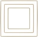 Kovový prsteň Gold SQUARE Lapač snov 3 ks.