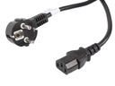 Lanberg CEE 7/7 -> IEC 320 C13 napájací kábel 10m VDE čierny
