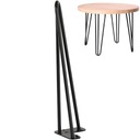 Kovová stolová noha Vlásenka nohy tri tyče 40 cm
