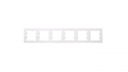 ASFORA Šesťnásobný horizontálny biely rám EPH5800621