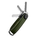 Elegantné unisex kožené puzdro na kľúče Orbitkey Saffiano - olivové