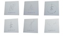Sada vianočných pohľadníc MINIMAL LINE, 6 kusov