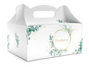 Ďakujem Cake Box pre hostí - 10 ks