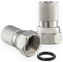 100 ks F PLUG 6,8mm RG6 konektor s gumeným tesnením