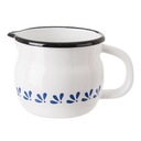 Smaltovaný hrniec, retro hrnček, 10 cm, 0,8 l