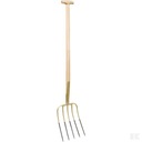 Vidlica pre domácnosť s objímkou, 5 zubov, rám T 100 cm