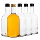 5x Fľaša na tinktúru Víno Moonshine Liqueur Cognac 500ml + uzáver