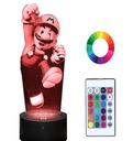 Nočná lampa s 3D gravírovaným menom Mario