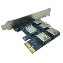 PCI-E USB RISER SPLITTER Adaptér na rozdeľovanie portov