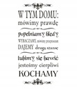 Nápis na stene s citátom - V tomto dome - 174