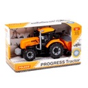 91246 Inerciálny traktor PROGRESS oranžový