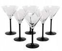 Poháre na Martini 260ml ONYX, čierna stopka