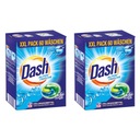 2x DASH Alpen kapsule na pranie biele 3v1 60 ks