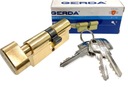 GERDA WK E1 35/45G mosadzná vložka gombíka -3 kľúč